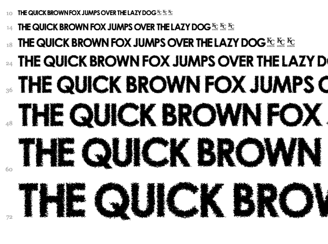 Overcast Skies font waterfall
